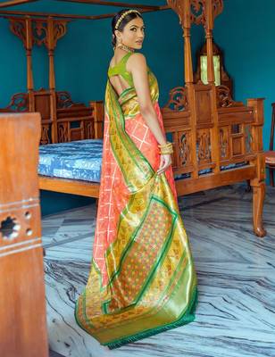 Woven Design Zari Patola Saree 2