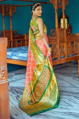 Woven Design Zari Patola Saree