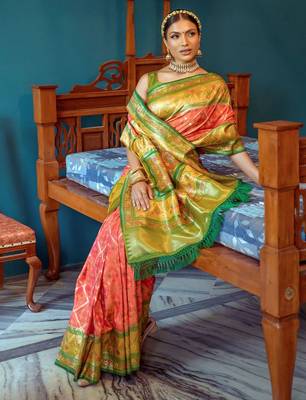 Woven Design Zari Patola Saree 3
