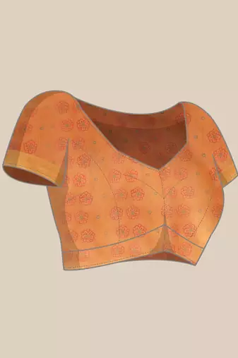 Floral Printed Silk Cotton Saree
