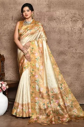 Floral Printed Saree