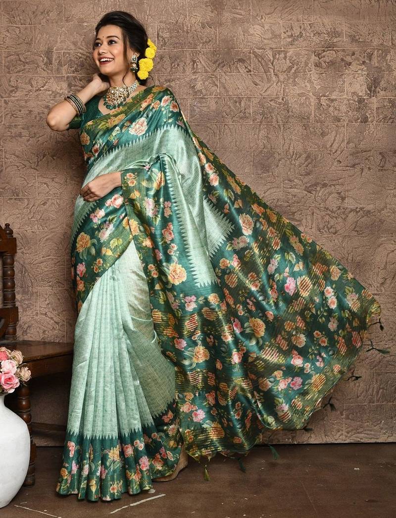 Floral Printed Saree