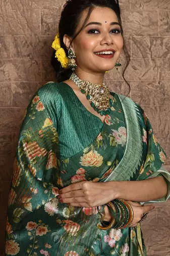 Floral Printed Saree