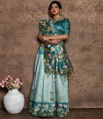 Ethnic Motifs Printed Silk Cotton Saree