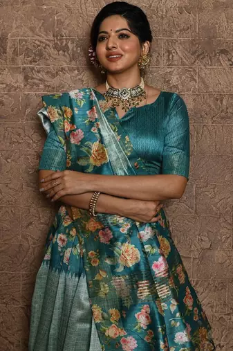 Ethnic Motifs Printed Silk Cotton Saree