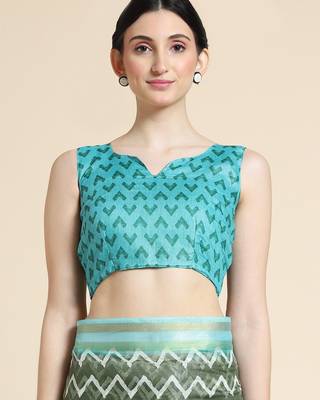 Ethnic Motifs Printed Silk Cotton Saree 4