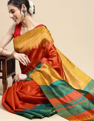Colourblocked Zari Silk Cotton Saree 1
