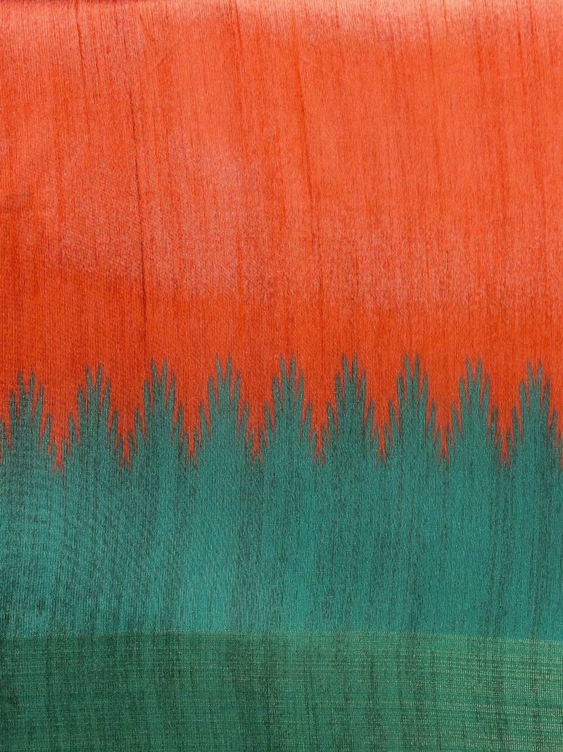 Colourblocked Zari Silk Cotton Saree