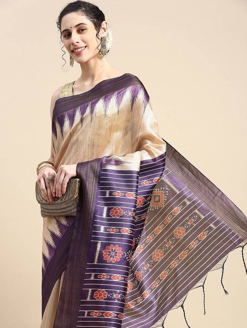 Solid Silk Cotton Saree