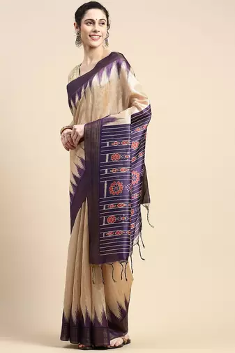 Solid Silk Cotton Saree