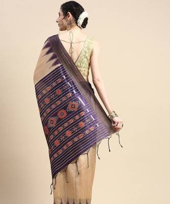 Solid Silk Cotton Saree 3