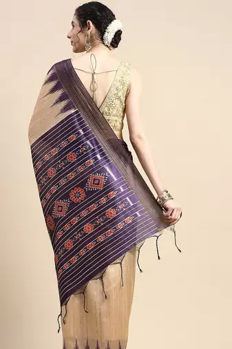 Solid Silk Cotton Saree