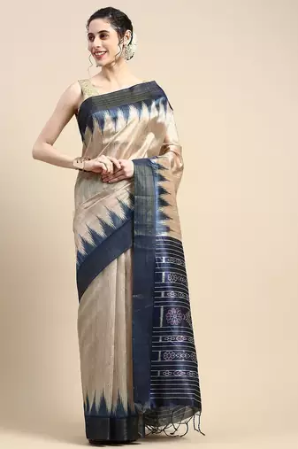 Solid Silk Cotton Saree