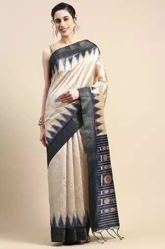 Solid Silk Cotton Saree