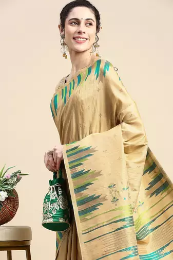 Woven Design Zari Silk Blend Saree