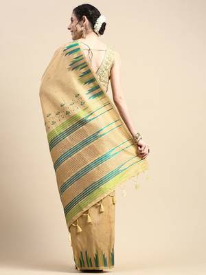 Woven Design Zari Silk Blend Saree 3