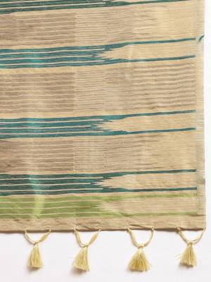 Woven Design Zari Silk Blend Saree 5