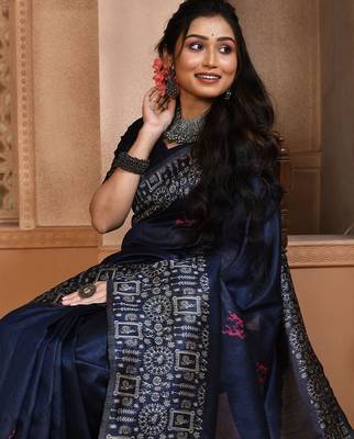Warli Bhagalpuri Saree 3