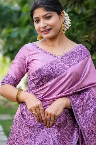 Zari Bhagalpuri Saree