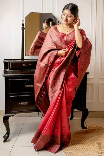 Woven Design Bhagalpuri Saree