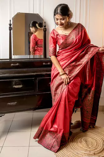 Woven Design Bhagalpuri Saree