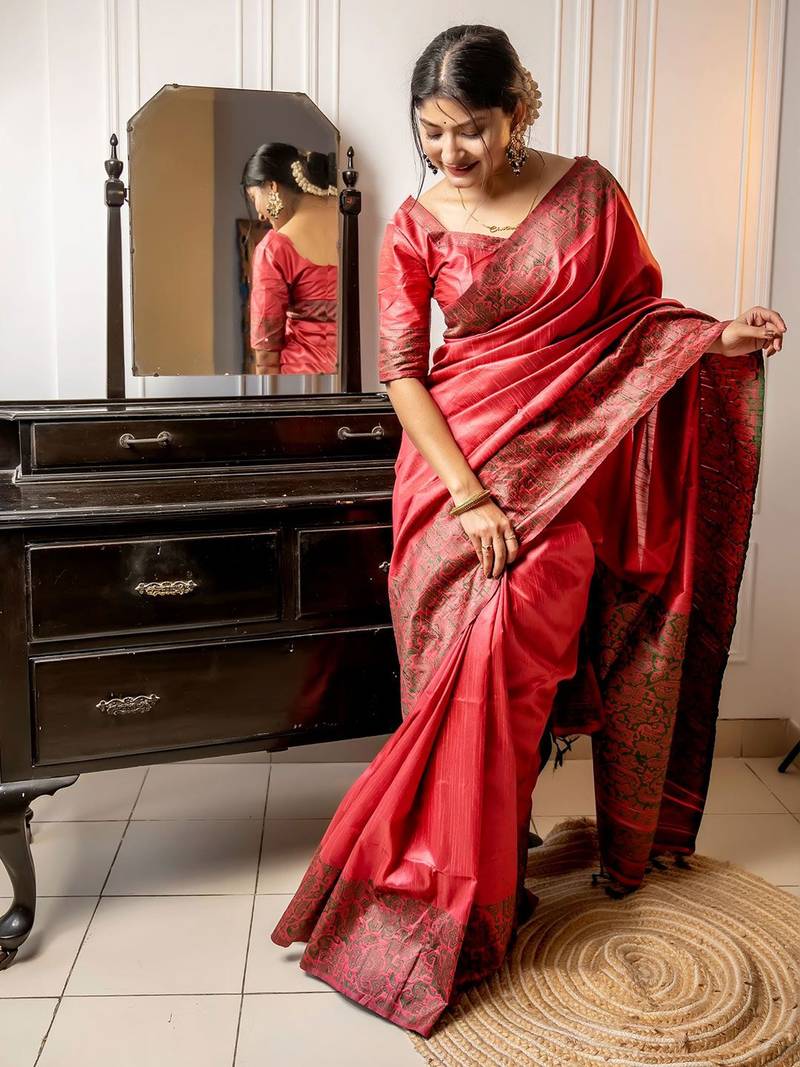 Woven Design Bhagalpuri Saree