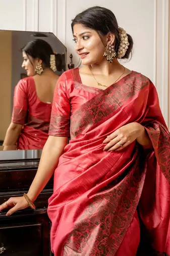 Woven Design Bhagalpuri Saree