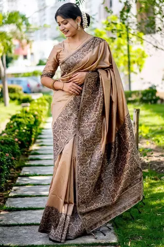 Ethnic Motifs Printed Bhagalpuri Saree