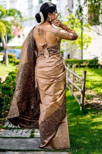 Ethnic Motifs Printed Bhagalpuri Saree