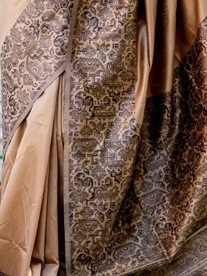 Ethnic Motifs Printed Bhagalpuri Saree 4