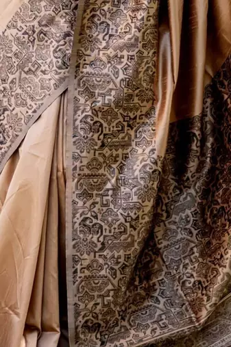 Ethnic Motifs Printed Bhagalpuri Saree