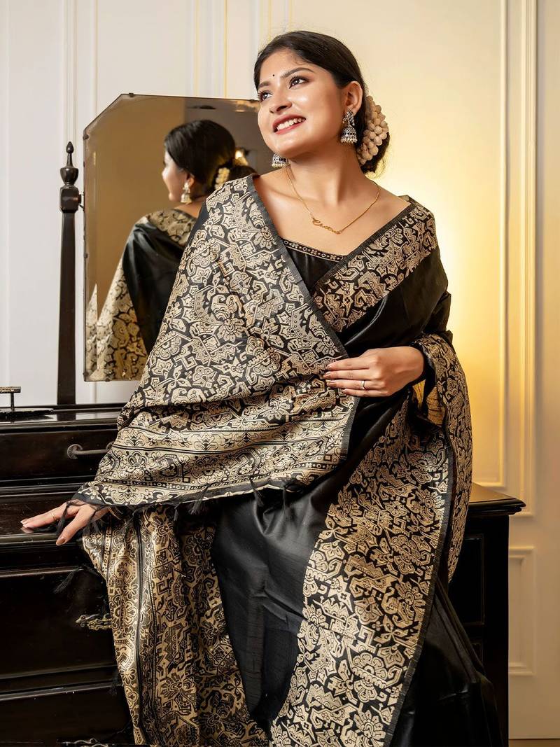 Zari Bhagalpuri Saree