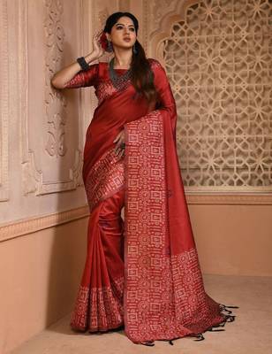 Zari Bhagalpuri Saree 1