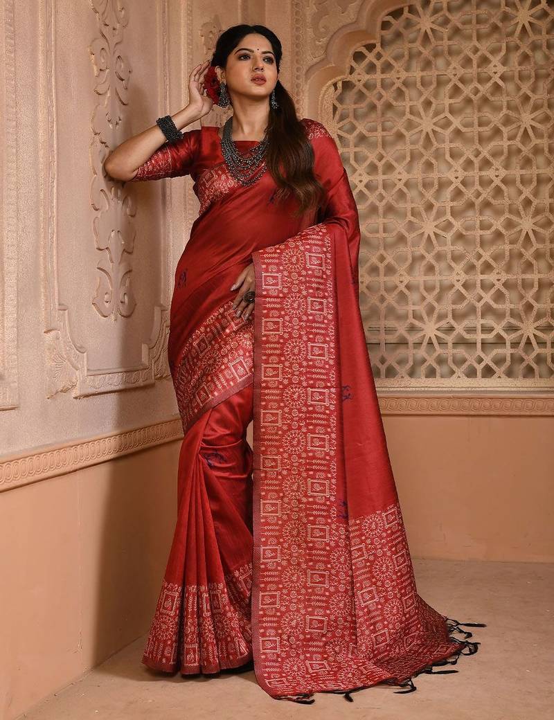 Zari Bhagalpuri Saree