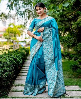 Zari Bhagalpuri Saree 1