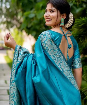 Zari Bhagalpuri Saree 3