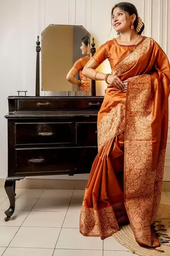 Zari Bhagalpuri Saree