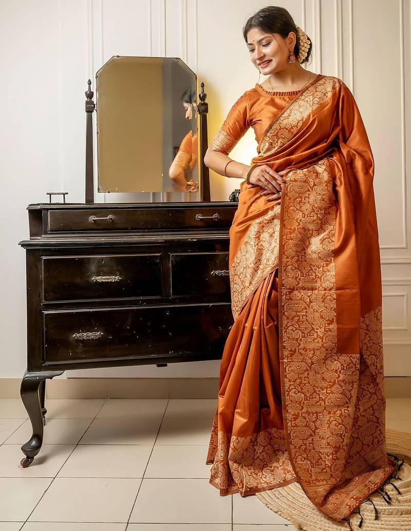 Zari Bhagalpuri Saree