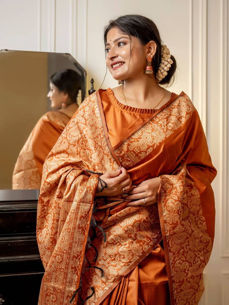 Zari Bhagalpuri Saree