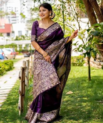 Zari Bhagalpuri Saree 1