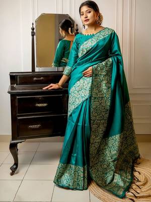 Zari Bhagalpuri Saree 1
