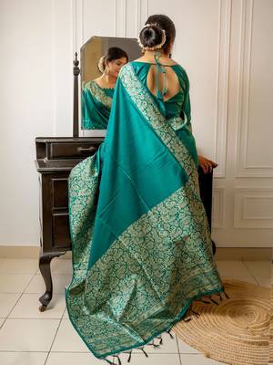 Zari Bhagalpuri Saree 2