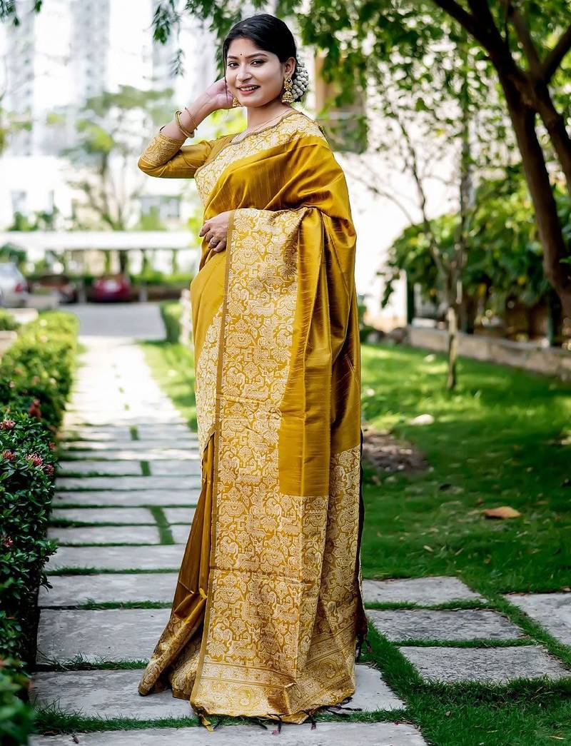 Zari Bhagalpuri Saree