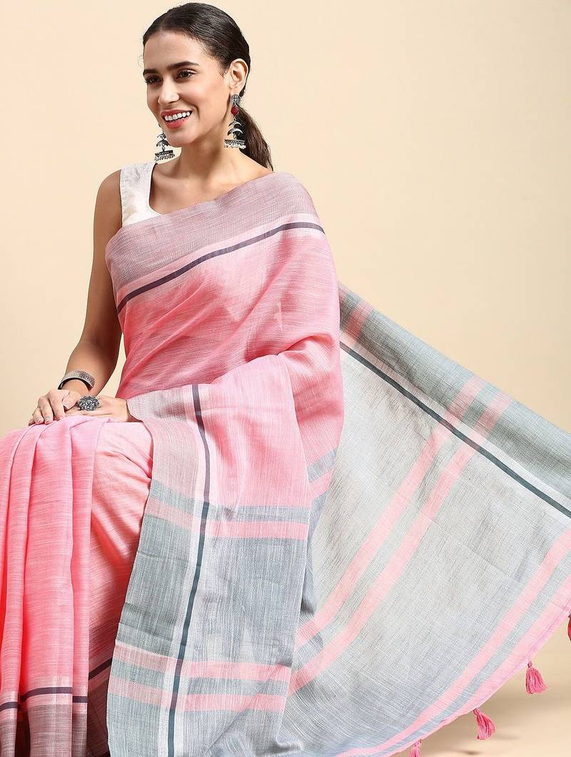 Woven Design Pure Cotton Taant Saree