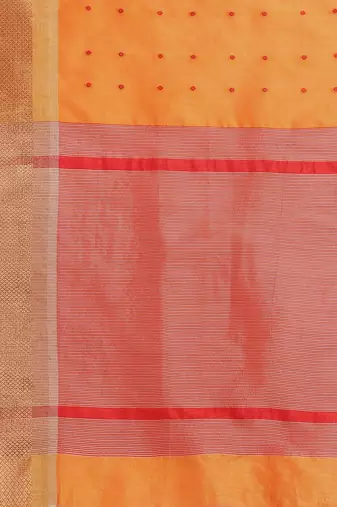 Woven Design Zari Silk Cotton Bandhani Saree