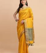 Woven Design Zari Silk Cotton Bandhani Saree