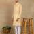 Mustard linen fabric kurta payjama