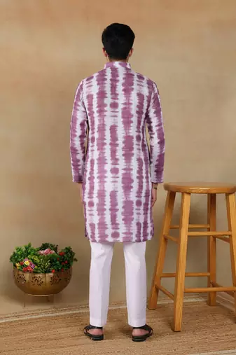 Wine color smart linen fabric ceremonial kurta payjama for boys
