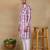 Wine linen fabric kurta payjama