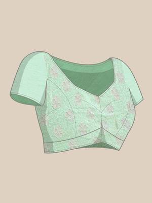 Sequinned Embroidered Saree 7